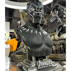 Busto de Pantera Negra de los Vengadores de Alta Calidad, Forma de Animal, Resina GK, Ecológico, Esculpido, Regalo Hecho a Mano, Adorno de Colección para <span class=keywords><strong>Bar</strong></span> - Product Image 1