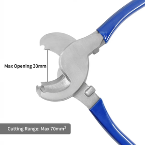 Wire Crimping Pliers HX-50B Industrial Grade High Carbon Steel Front Entry 10 AWG Cable Cutter Set - Product Image 3