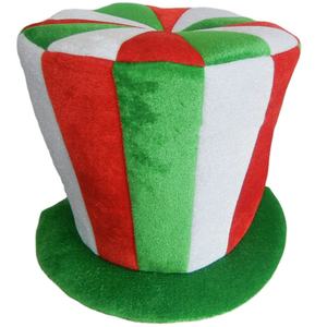 Chapeau drapeau italien pour le fun du carnaval, chapeau pour supporters de football, chapeau haut-de-forme en velours personnalisé W683-<span class=keywords><strong>2</strong></span> - Product Image 2