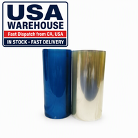 Gulungan Film AB UV DTF 30cm 100m dari Gudang USA, Film Transfer Label Kristal Cold Peel untuk Printer UV