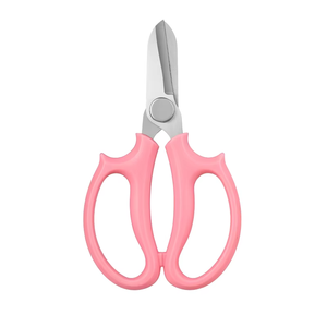 Ciseaux de jardin en acier inoxydable de qualité industrielle, bord lisse, manche en PP, multicolores, pour l'élagage des fleurs, l'horticulture et l'entretien des plantes - Product Image 1