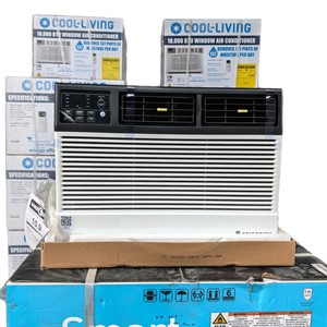 เครื่องปรับอากาศแบบติดหน้าต่าง 110V~60Hz 8000/12000/15000/18000 บีทียู ความถี่คงที่ ระบบทำความเย็นเดี่ยว ใช้สารทำความเย็น R32 ความจุทำความเย็นสูง เหมาะสำหรับ - Product Image 3