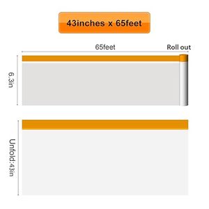 <span class=keywords><strong>Film</strong></span> de masquage pré-adhésif en plastique pour portes et sols - <span class=keywords><strong>Film</strong></span> protecteur pour la peinture des SUV et des camions - Product Image 5