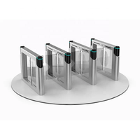Systèmes de contrôle d'accès de tourniquet simple de conception de porte de barrière d'oscillation de porte principale d'acier inoxydable 304 pour des emplacements spécifiques
