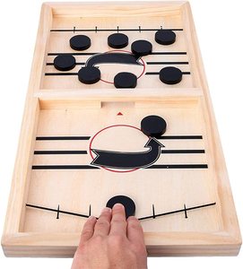 Jeux de gagnant de hockey sur table Sling Puck à rythme rapide <span class=keywords><strong>jeu</strong></span> de société de bureau en bois interactif pour adultes et enfants personnalisable - Product Image 2
