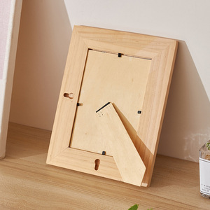 Cadre photo en bois rectangulaire en bois massif horizontal pour table, décoration de salon, chambre à coucher, salle à manger - Product Image 3