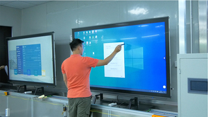 Ikinor 65 "75" 85 "86" 98 "110" 40 điểm cảm ứng IR tương tác màn hình phẳng Bảng điều khiển cộng tác hội nghị giáo dục ifpd - Product Image 5