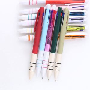 Best Top Selling Three <b>Ink</b> <b>Refill</b> Color Plastic Ballpoint Pen with Custom Logo Printing for School Office - Product Image 2