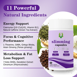 Hot Selling Slimming Capsules Provide Energy Superior Focus Natural Fat Metabolism Cognitive Performance Dietary <b>Supplement</b> - Product Image 3