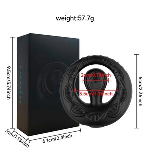 Anillo Vibrador de Silicona para Pene con Control Remoto y APP, 3 en 1, 10 Frecuencias Ajustables, Anillo para Pene, Tapón Anal, Vibrador - Product Image 6