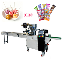 Machine d'emballage horizontale automatique pour emballer les sucettes, les barres chocolatées, les bonbons durs et les confiseries dans des sachets, des films ou des bandes.