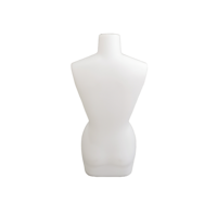 Mannequin de corps féminin en plastique, demi-corps, pour présentoir de table, avec support, pour l'essayage de perruques