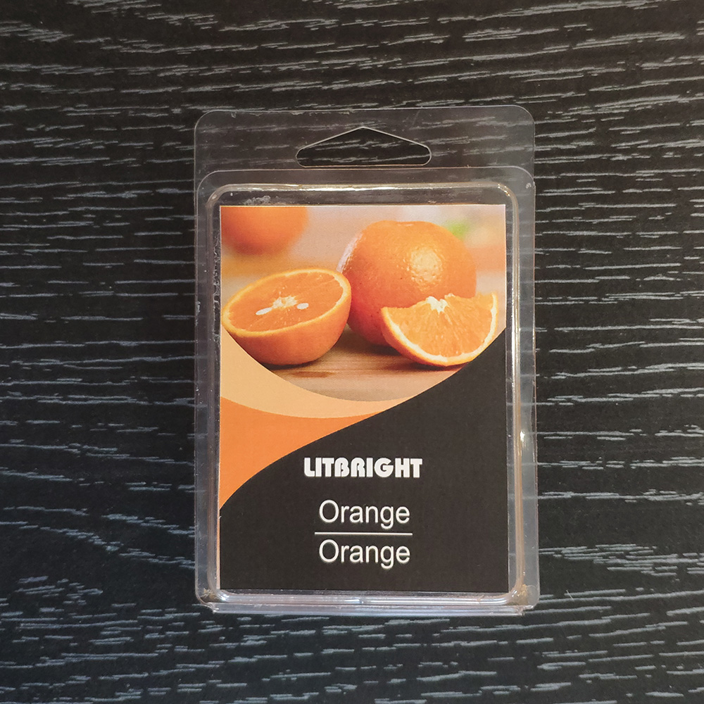 Cera naranja derretida