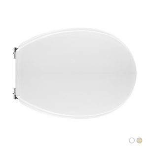 Asiento de inodoro para Pozzi Ginori, forma Piedmont, 1 taza, bisagras Champagne Passant - Product Image 1