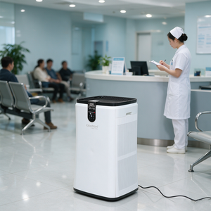 Robotron - Purificador de Aire Comercial para Interiores con Iones de Oxígeno Negativos, Pantalla Táctil Digital, Control Inteligente, PM CADR 100 M/h, Control por Aplicación - Product Image 2