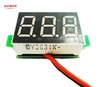 Minúsculo V32D DC voltímetro digital pantalla/luz 5V/12V/24V Panel Digital medidor de voltaje Placa de módulo LED rojo