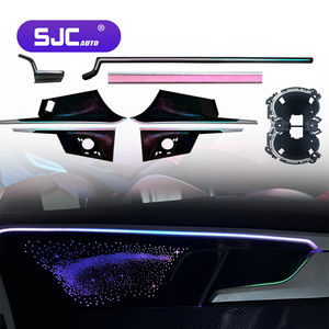 Luz Ambiental LED Interior para Automóvil SJC para <span class=keywords><strong>Audi</strong></span> <span class=keywords><strong>A5</strong></span> 2019-2024, Ritmo Galáctico, Sinfonía, 64 Colores, Accesorios Decorativos - Product Image 1