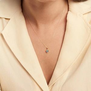 Nueva llegada forma de corazón turco mal de ojo Nazar azul suerte ojos de pavo colgante gargantilla Nazar collar ojo turco collar - Product Image 4