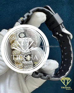 Reloj de Lujo para Hombre con Diamantes Moissanite VVS de Primera Calidad, Plata de Ley 925, Estilo Hip Hop, Disponible para la Venta - Product Image 2