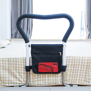 Giường đường ray cho người cao tuổi người lớn an toàn Chiều cao có thể điều chỉnh giường Hỗ trợ đường sắt cho người cao niên cạnh giường ngủ lấy thanh với túi lưu trữ - Product Image 6