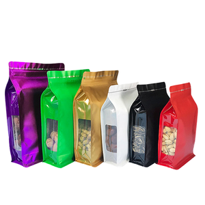 Paquete de papel de aluminio con cierre de cremallera personalizado Embalaje de plástico <span class=keywords><strong>flexible</strong></span> de fondo plano para café y alimentos para mascotas Material PET - Product Image 2