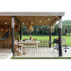 Mesa de Comedor de Aluminio y Resina 200x90x75 cm 30:00 - Product Image 4