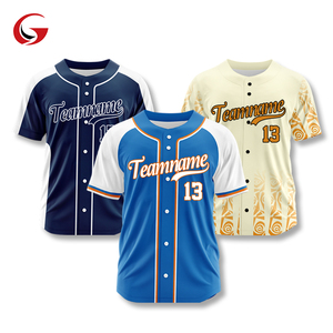 Maillot de baseball brodé avec logo imprimé pour jeunes, sublimation bleu et blanc, entièrement boutonné, vente en gros Wbq66 - Product Image 1