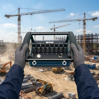 Télécommande hydraulique proportionnelle spéciale pour grue à tour de construction, kit de commande sans fil pour équipement de levage de bâtiment