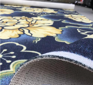 Rollo de alfombra de pasillo de Hotel comercial moderno personalizado, patrón de pila de bucle de corte de estilo clásico, impreso de pared a pared para uso doméstico - Product Image 4