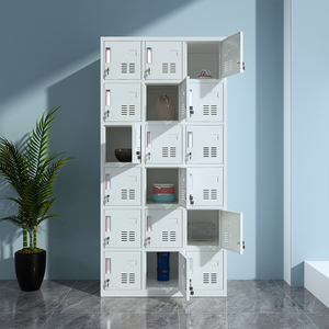 Metal Steel <b>Locker</b> <b>Cabinet</b> 4 Door Storage Wardrobe Lockable School Office Hospital Use - Product Image 5
