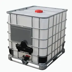plastic ibc 1000 litre water tank in cage for sale