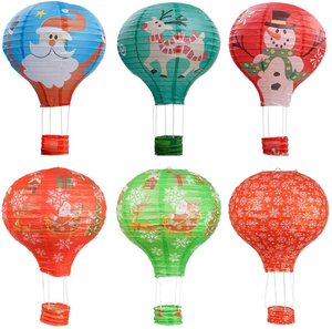 Đèn Lồng Giấy Trang Trí Tiệc Giáng Sinh, Đèn Lồng Khinh Khí Cầu Bán Sỉ Dùng Cho Dịp Giáng Sinh Năm Mới - Product Image 2