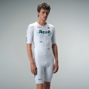 Maglia da Ciclismo da <span class=keywords><strong>Uomo</strong></span> <span class=keywords><strong>per</strong></span> <span class=keywords><strong>Bici</strong></span> da Strada, Asciugatura Rapida, Traspirante, <span class=keywords><strong>Pantaloncini</strong></span> da Corsa Bianchi, Abbigliamento da Ciclismo Disponibile nelle Taglie Large/Extra Large - Product Image 5