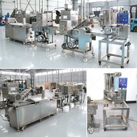 Machine de formage automatique pour gâteaux, burgers, nuggets de poulet et produits enrobés, avec fonction de découpe et de pressage, pour la production de petites et mini-formes, et la création de moules à panure.