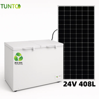 Promotion : Mini Congélateur/Réfrigérateur Solaire Portable, Coffre de Glace Profond à Courant Continu pour Maison et Voiture, avec Compresseur et Panneau Solaire