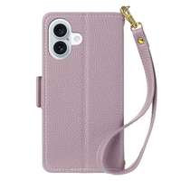 Nouvelle coque magnétique à rabat motif lapin mignon pour iPhone 16/16E/16 Plus/15 Pro/14, étui portefeuille pour iPhone 8 Plus avec cordon