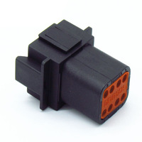 Boîtier électrique automobile 8 voies DT04-8P, adaptateur noir, connecteur de câble, prise DT