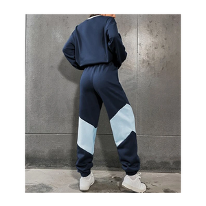 Wholesale Custom Breathable Vintage Winter Solid Two Piece <b>Fleece</b> Oversized Men's <b>Hoodie</b> & Sweatshirt Set - Product Image 2