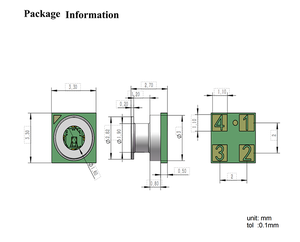 30kPa ~ 2Bar 반도체 압력 센서 WF5837F, 고도계 다이브 시계용 방수 마이크로 공기 압력 모듈 압력 센서 - Product Image 5