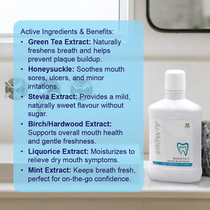 Enjuague Bucal Antibacterial Premium, Portátil, con Función de Frescura, Nano Hidroxiapatita Natural, Kit de Cuidado Bucal, Enjuague Bucal - Product Image 5