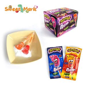 Délicieux pied en forme de <span class=keywords><strong>sucette</strong></span> avec <span class=keywords><strong>poudre</strong></span> aigre bonbons bonbons - Product Image 1