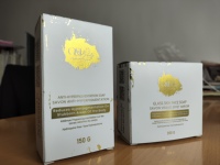 Caja de Papel Cosmética Ecológica y Duradera con Logotipo Personalizado, Estampado en Dorado Rosa para Exfoliante Corporal, Crema Facial, Empaque para Cuidado de la Piel