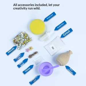 แจกันไม้โมเสคสำหรับวันแม่ ของตกแต่งทำมือ DIY - Product Image 5