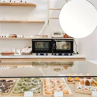 Plateau en acrylique transparent, 4/6/8/10 pouces, réutilisable, épaisseur 3 mm, plateau de présentation de gâteaux moderne, support à desserts, outil - 1 pièce