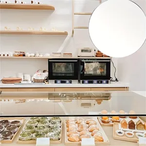 Plaque de disque acrylique transparente 4/6/8/10 pouces plateau d'affichage de cercle de gâteau réutilisable Tool-2Pcs de support de Desserts - Product Image 4