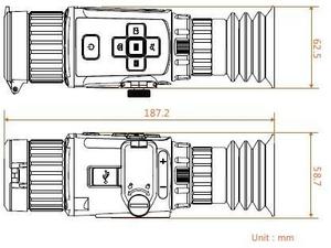 Săn bắn phạm vi tất cả các thời tiết tầm nhìn ban đêm nhiệt Sight với độ nhạy cao hồng ngoại Detector cho săn bắn OEM hỗ trợ - Product Image 5