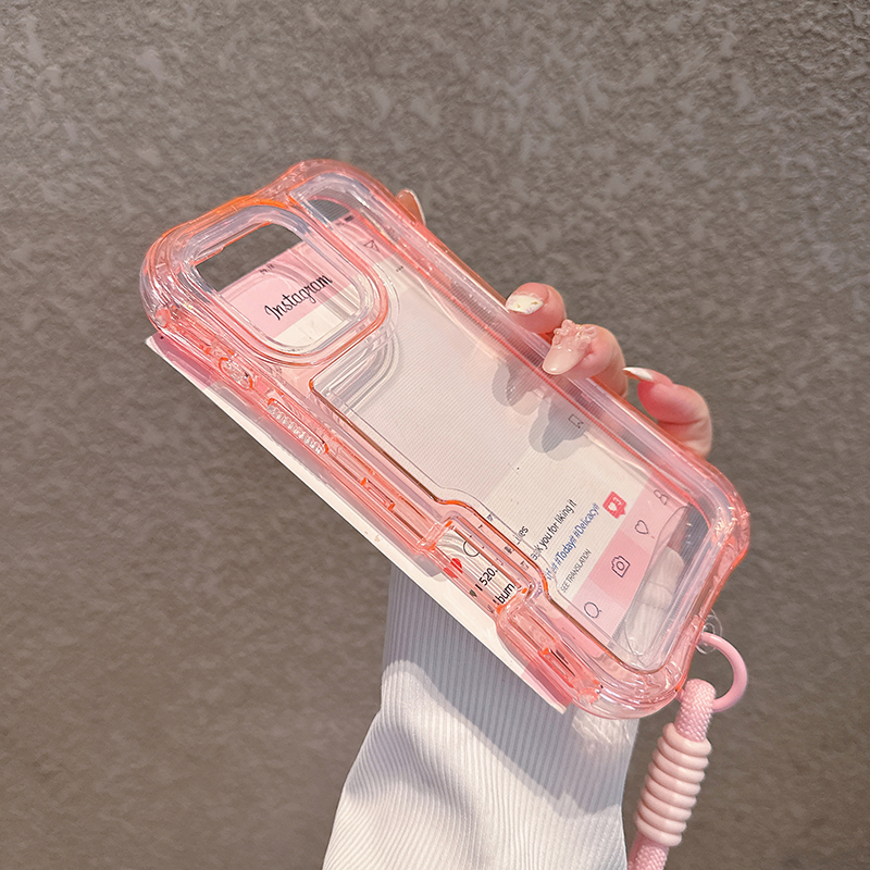 Clear peach pink