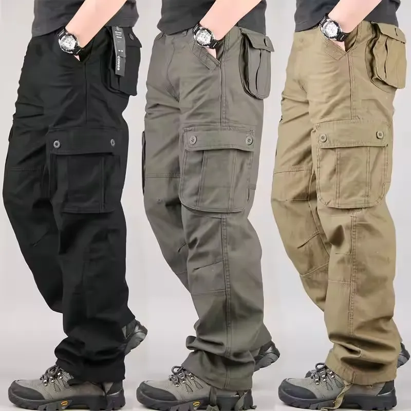 Men's Summer Men's Cargo Pocket Plain Comfort Breathable Knee Length Work Casual Daily Fashion