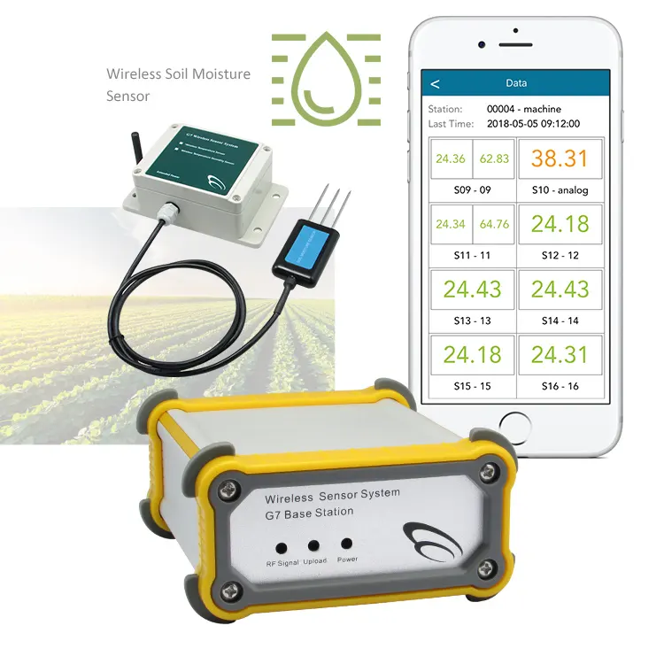 Industriële Afstand Sensor Draadloze Analoge Sensor Systeem Bodemvochtsensor