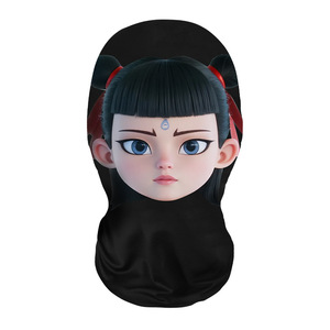 Máscara de malla 3D Nezha para cosplay, máscara facial completa, 26 cm de circunferencia de cabeza, 38 cm de longitud, opciones de múltiples patrones - Product Image 3